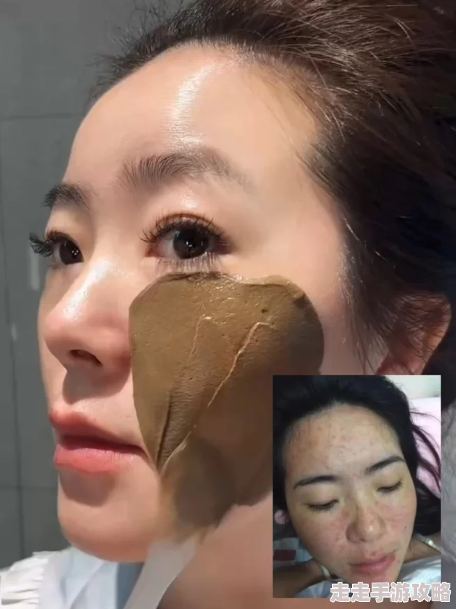 美女深夜福利最近流行的DIY面膜在家就能做哦